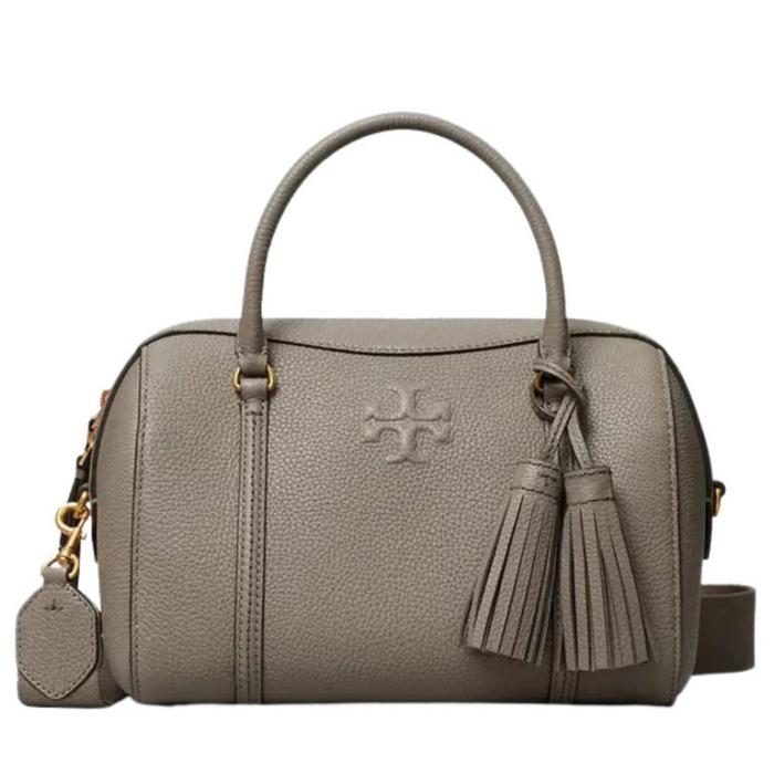 Tory Burch Thea Small Satchel Bag Gray Heron